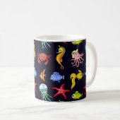 Fantastisches Wassermuster mit herrlich orangefarb Kaffeetasse (VorderseiteRechts)