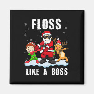 Fantastisches Weihnachtsfest wie ein Boss Santa Fl Magnet