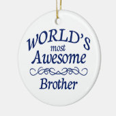 Fantastischste Bruder der Welt der Keramik Ornament (Links)
