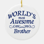 Fantastischste Bruder der Welt der Keramik Ornament (Hinten)