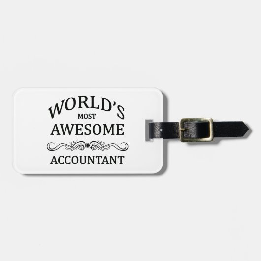 Fantastischste Buchhalter der Welt der Gepäckanhänger (Vorderseite horizontal)