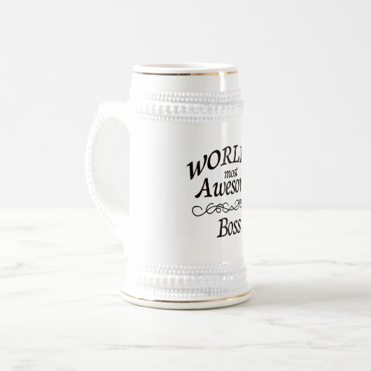 Fantastischste Chef der Welt der Bierglas (Vorderseite Links)