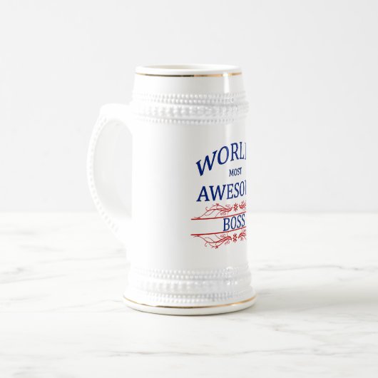 Fantastischste Chef der Welt der Bierglas (Vorderseite Links)