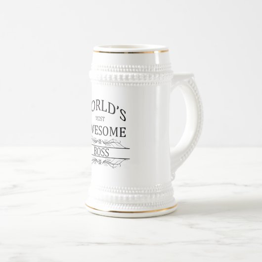 Fantastischste Chef der Welt der Bierglas (VorderseiteRechts)