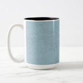 Fantastischste CHEF der Welt der blauer Grunge V12 Zweifarbige Tasse (Links)