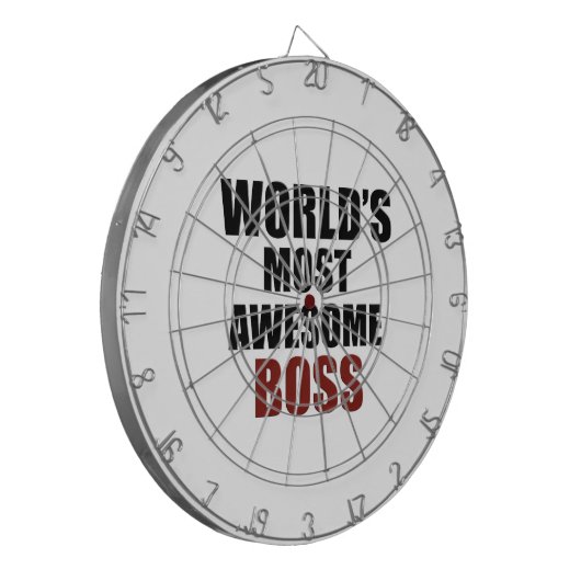 Fantastischste Chef der Welt der Dartscheibe (Vorderseite Links)