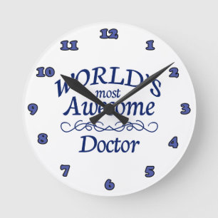 Fantastischste Doktor der Welt der Runde Wanduhr
