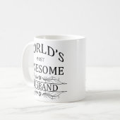 Fantastischste Ehemann der Welt der Kaffeetasse (Vorderseite Links)