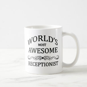 Fantastischste Empfangsdame der Welt die Kaffeetasse