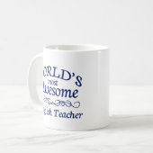 Fantastischste englische Lehrer der Welt der Kaffeetasse (Vorderseite Links)