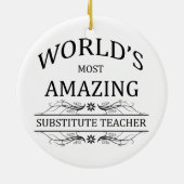 Fantastischste Ersatzlehrer der Welt der Keramikornament (Hinten)