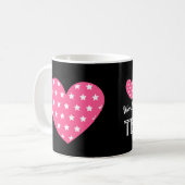 Fantastischste Herzen V06 der LEHRER der Welt Kaffeetasse (Vorderseite Links)