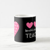 Fantastischste Herzen V06 der LEHRER der Welt Kaffeetasse (Mittel)