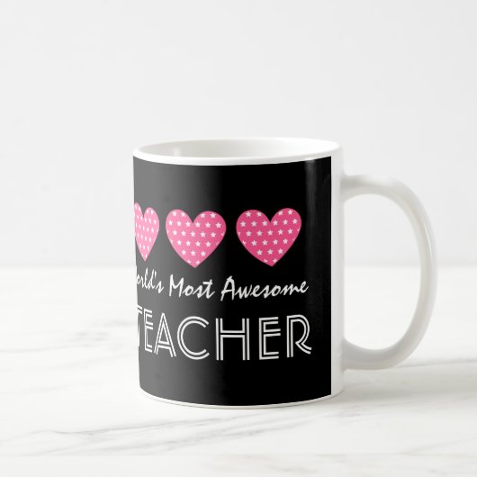 Fantastischste Herzen V06 der LEHRER der Welt Kaffeetasse (Rechts)