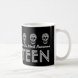 Fantastischste JUGENDLICH der Zebra-Schädel V03 Kaffeetasse