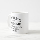 Fantastischste Kindergärtnerin der Welt Kaffeetasse (Vorderseite Links)