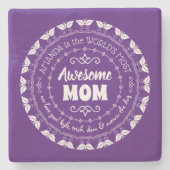 Fantastischste Mama-bestes der Mutter der Welt Steinuntersetzer (Vorderseite)