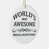 Fantastischste medizinische Empfangsdame der Welt Keramik Ornament (Rechts)