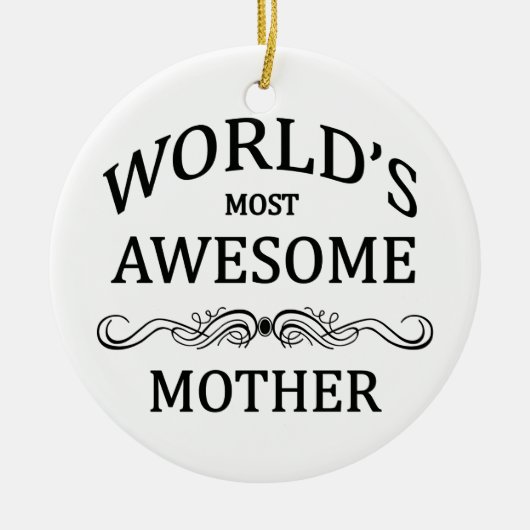 Fantastischste Mutter der Welt die Keramikornament (Vorne)