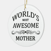 Fantastischste Mutter der Welt die Keramikornament (Links)