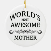 Fantastischste Mutter der Welt die Keramikornament (Hinten)