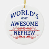 Fantastischste Neffe der Welt der Keramikornament (Vorne)