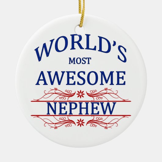 Fantastischste Neffe der Welt der Keramikornament (Vorne)