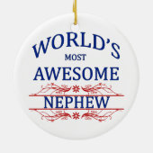 Fantastischste Neffe der Welt der Keramikornament (Hinten)