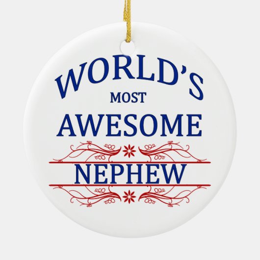 Fantastischste Neffe der Welt der Keramikornament (Hinten)