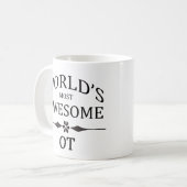 Fantastischste Ot der Welt das Kaffeetasse (Vorderseite Links)