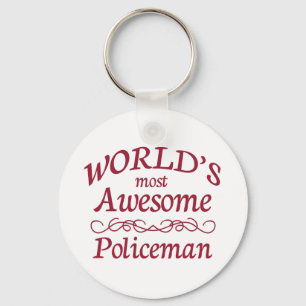 Fantastischste Polizist der Welt der Schlüsselanhänger