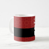 Fantastischste ROTE SCHWARZE Grunge 3 Kaffeetasse (Vorderseite Links)