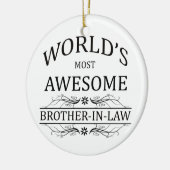 Fantastischste Schwager der Welt der Keramikornament (Links)