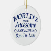 Fantastischste Schwiegersohn der Welt der Keramik Ornament (Rechts)