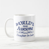 Fantastischste Schwiegertochter der Welt die Kaffeetasse (Links)