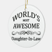 Fantastischste Schwiegertochter der Welt die Keramikornament (Links)