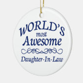 Fantastischste Schwiegertochter der Welt die Keramikornament (Links)