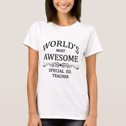 Fantastischste spezielle Ed der Welt der. Lehrer T-Shirt (Vorderseite)