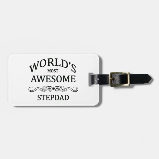 Fantastischste Stepdad der Welt der Gepäckanhänger (Vorderseite horizontal)