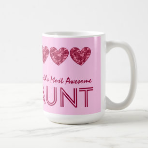 Fantastischste TANTE rosa Camouflage der Welt die Kaffeetasse