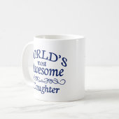 Fantastischste Tochter der Welt die Kaffeetasse (Vorderseite Links)