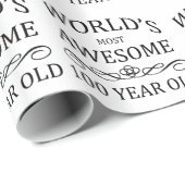 Fantastischsten 100 Jährigen der Welt die Geschenkpapier (Rolleneckpunkt)