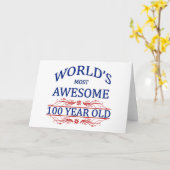 Fantastischsten 100 Jährigen der Welt die Karte (Gelbe Blume)