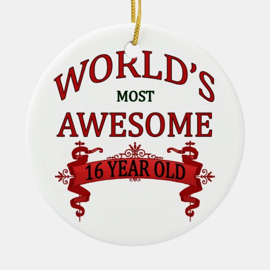 Fantastischsten 16 Jährigen der Welt die Keramik Ornament (Vorne)