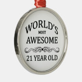 Fantastischsten 21 Jährigen der Welt die Silbernes Ornament (Rechts)