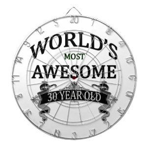 Fantastischsten 30 Jährigen der Welt die Dartscheibe