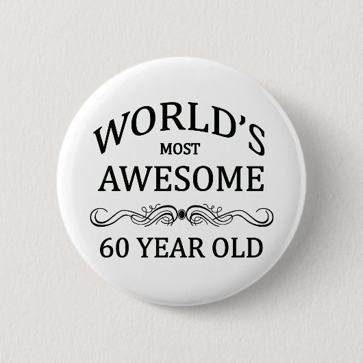 Fantastischsten 60 Jährigen der Welt die Button (Vorderseite)