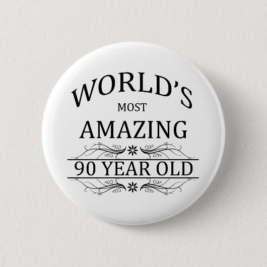 Fantastischsten 90 Jährigen der Welt die Button (Vorderseite)