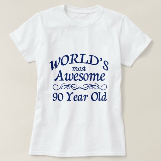 Fantastischsten 90 Jährigen der Welt die T-Shirt (Design vorne)