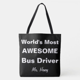 Fantastischster Bustreiber der Welt personalisiert Tasche